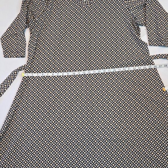NWT -- Croft & Barrow Women’s Dress, Size 1X, Black/tan/cream geometic pattern - Picture 5 of 10